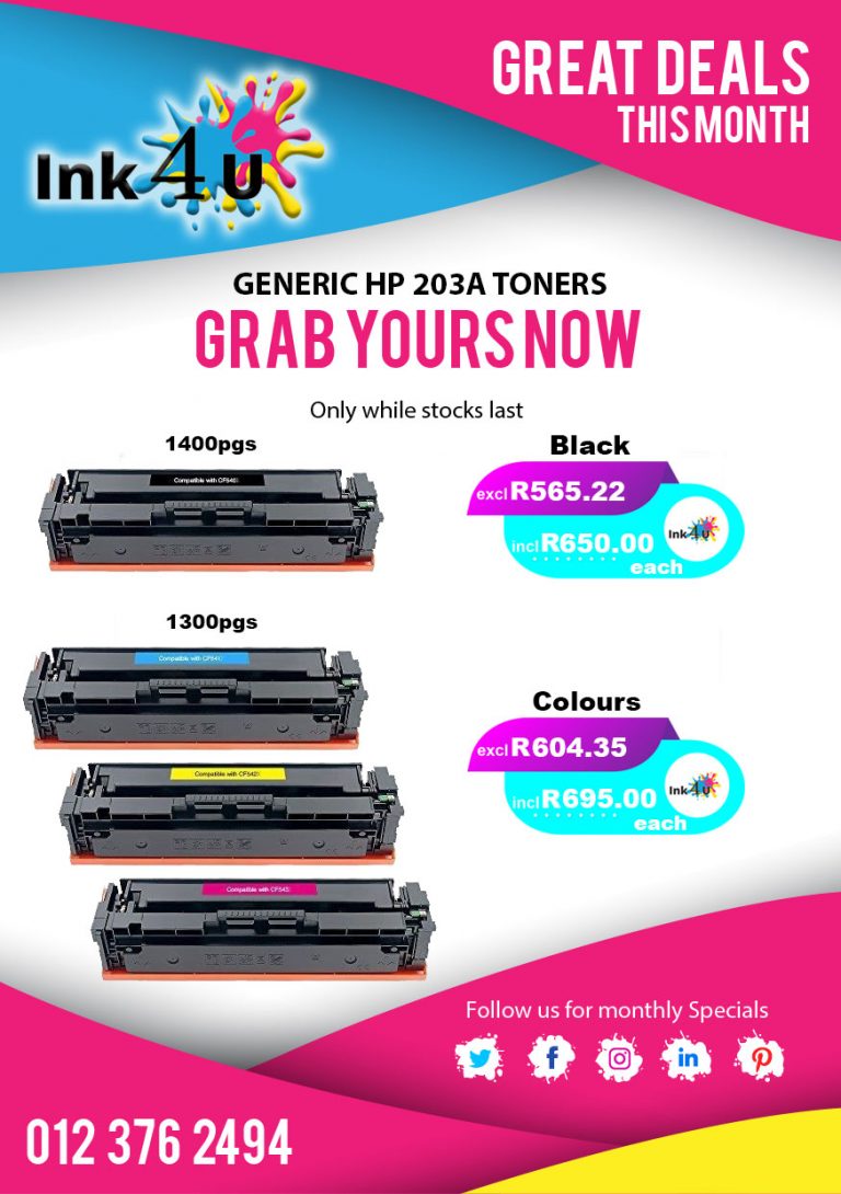 Generic HP 203A Toner Cartridges