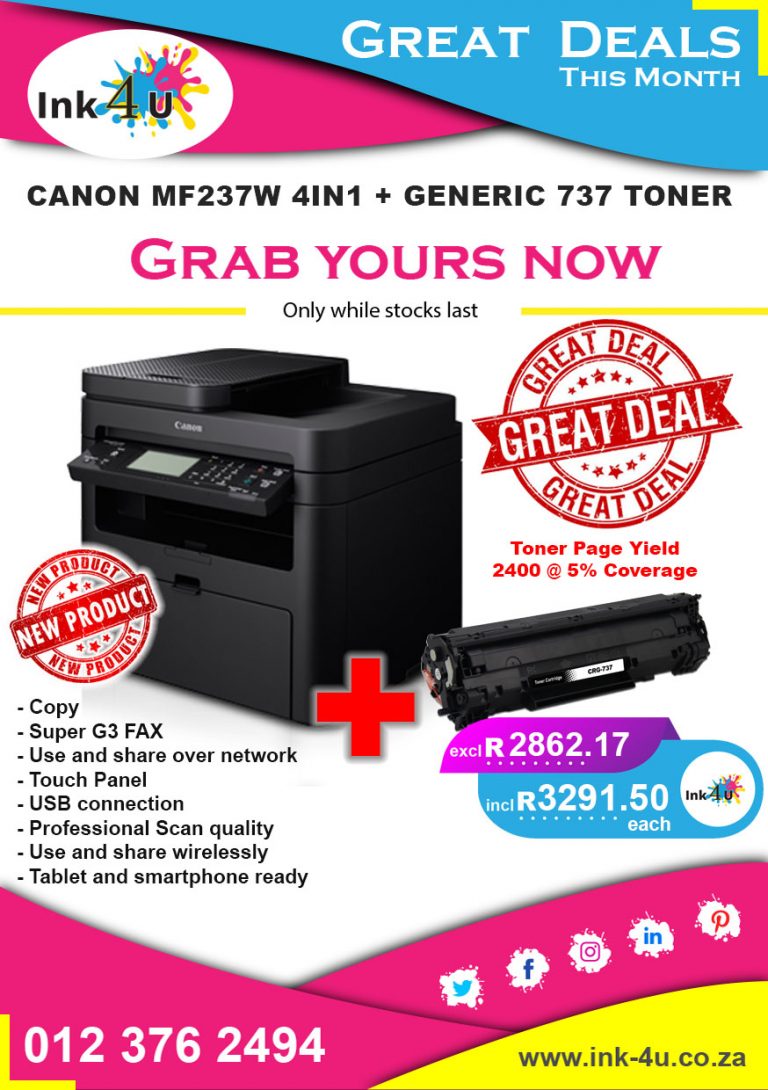 Canon MF237W All in One Printer
