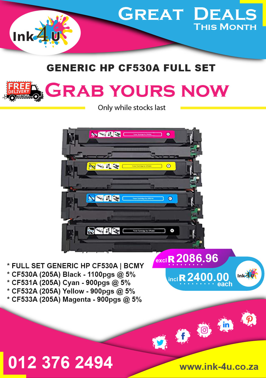 Generic HP CF530A Full Set Deals